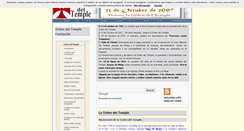 Desktop Screenshot of ordendeltemple.com